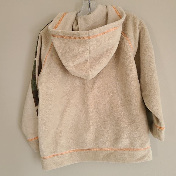 Tan fleece hoodie - Picture 2 of 3